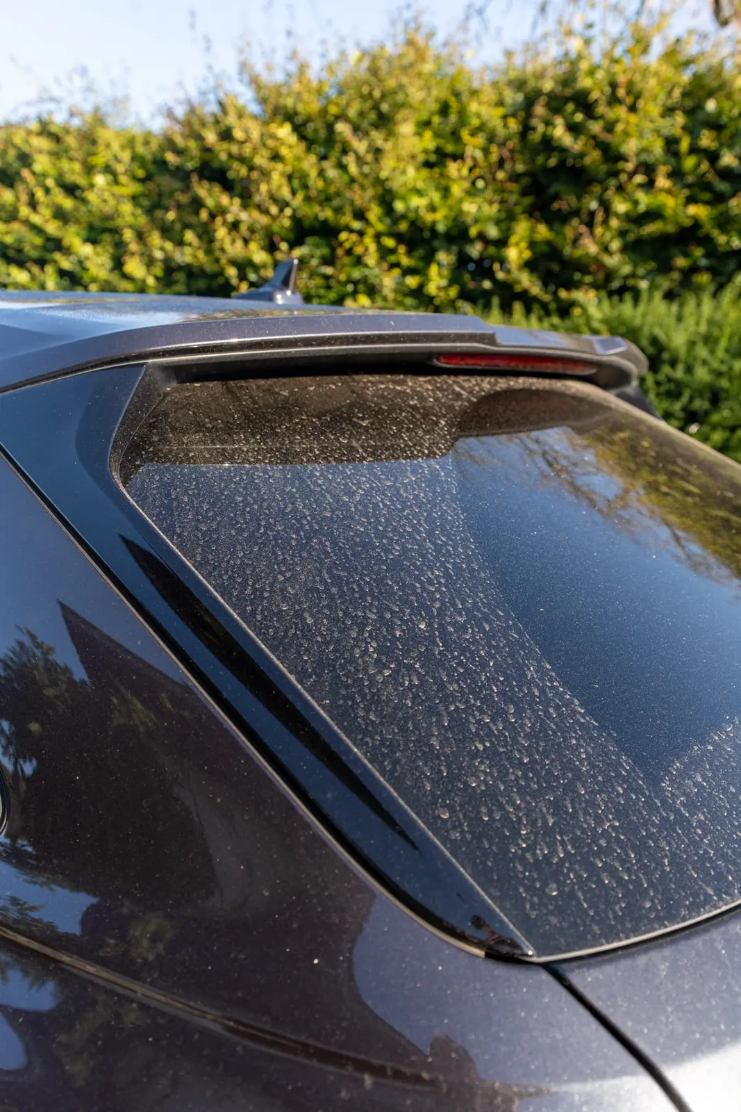 Voor: vuile achterruit Audi RS6